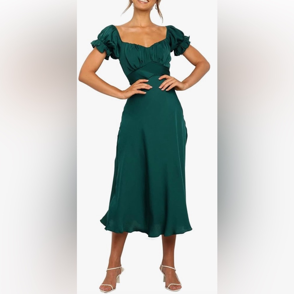 Elegant Green Evening Dress